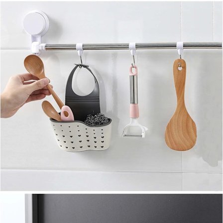 Køkken Bad Hængende Filterkurv Bærbar Opvaskestativ