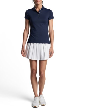 Peter Millar Short Sleeve Button Polo - Navy - S