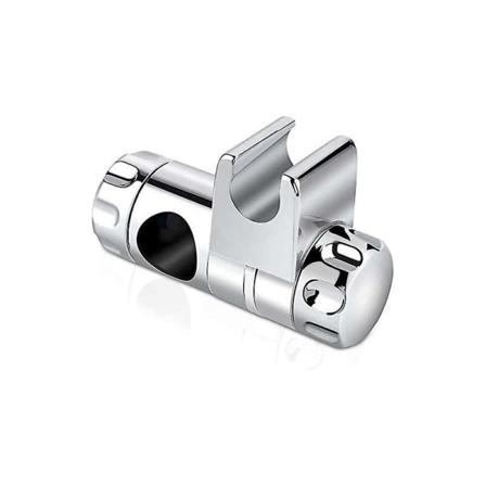 Handduschhållare, Väggmonterad Duschstång Justerbar Duschstång Duschhållare Notch Grade ABS Plast Krom Finish, 18-25mm
