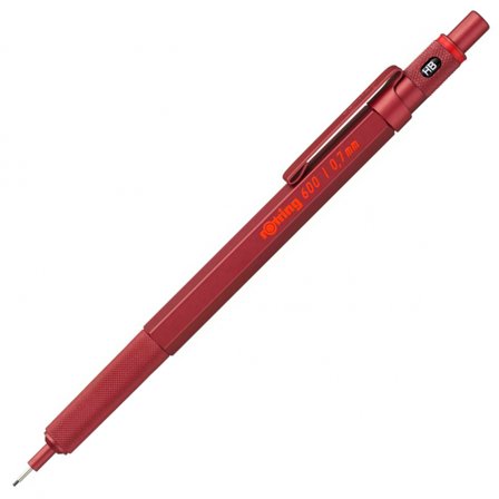 Rotring 600 Vulpotlood Rood 0,7 mm