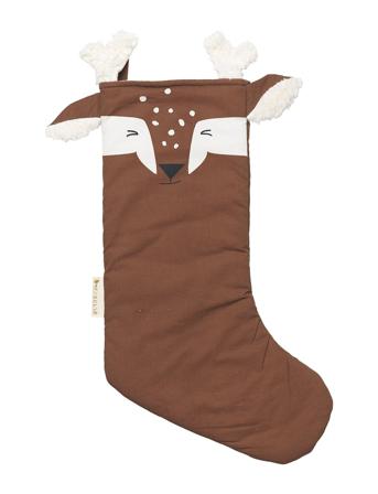 Christmas Stocking Deer - Chestnut Home Decoration Christmas Decoration Brun Fabelab*Betinget Tilbud