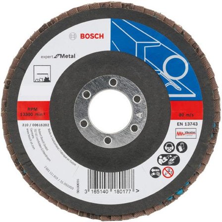 Bosch Expert for Metal Lamellslipeskive 115x22,23 mm K80, Maskintilbehør & forbruk
