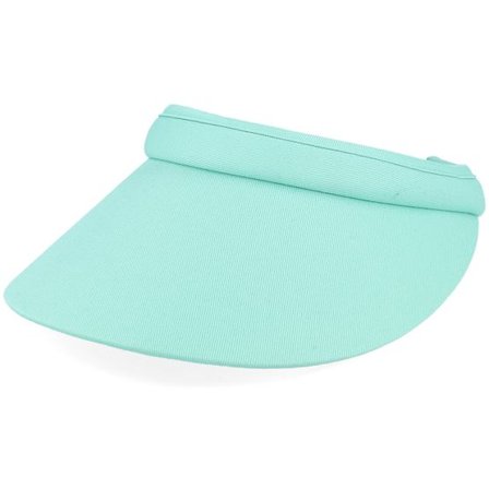 Seeberger - Blå visor Keps - Cotton Fabric Mint Visor @ Hatstore