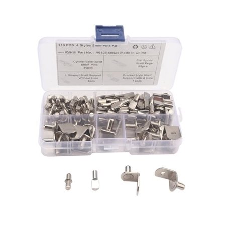 Hyldeholder med 113 dele i praktisk opbevaringsboks