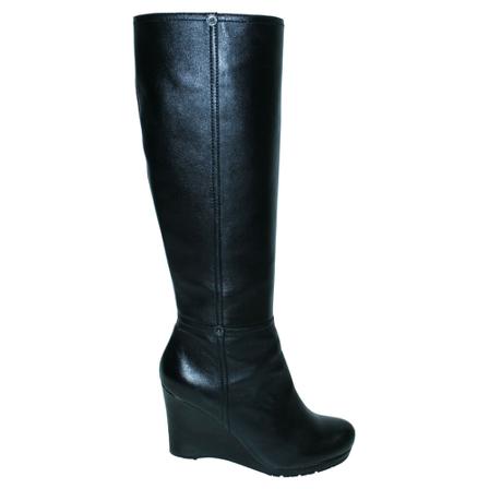 Prada Vintage, Pre-owned Leather Calf Boots Zwart, Dames, Maat:37 EU,leer