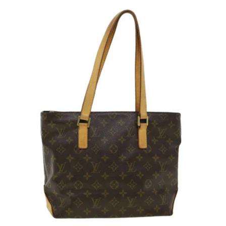Louis Vuitton Vintage, Pre-owned Cabas Piano Monogram Tote Bag Bruin, Dames, Maat:ONE Size,leather