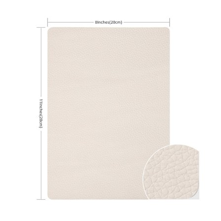 Litchi tekstur selvklæbende reparationslapper til sofa 3 plader 20x28 cm
