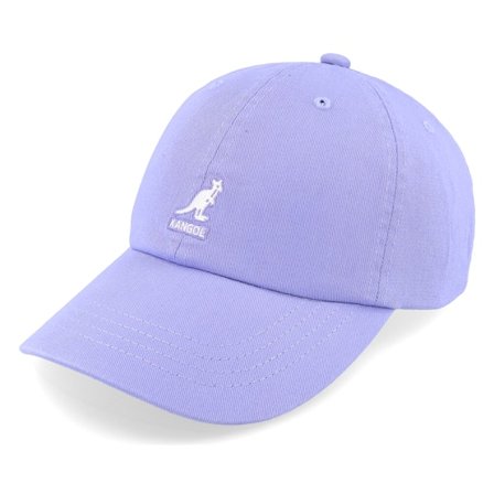 Kangol - Paars unconstructed Cap - Washed Baseball Iced Lilac Dad Cap @ Hatstore