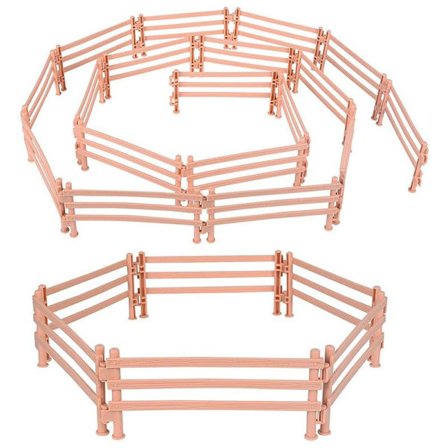 30 stk. hegn legetøj miniature hegn gård legetøj hest indhegning hegn tilbehør pædagogisk legetøj til børn gave