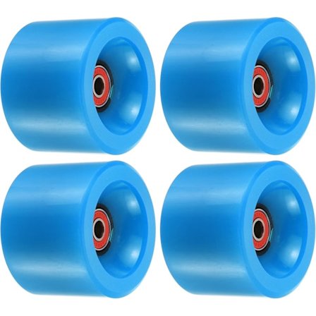 78A Longboard-renkaat, ABEC-9-laakereilla, pehmeät cruiser-renkaat, rullalautoihin, sininen