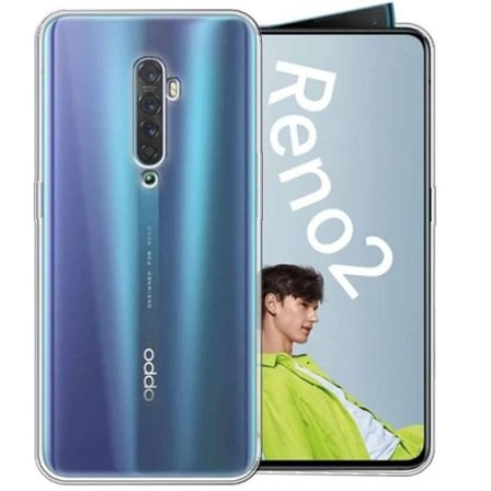 Stötsäker skal - Oppo - Reno 2 - Mjuk silikon gel - Transparent - Elegant