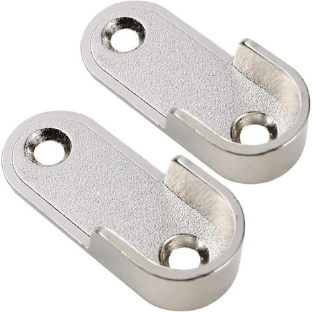 Garderobe Klesrør Brakett Garderobe Stang Endebjelke Tykkelse Brakett (2-pakning)