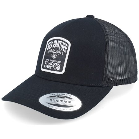 Anchorman - Svart trucker Keps - Sex Panther Black Trucker @ Hatstore