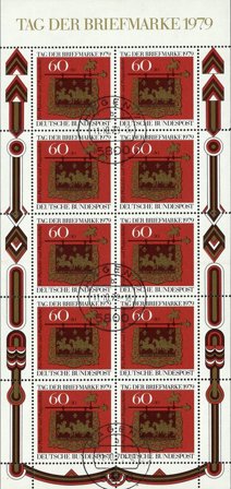 Tyskland 1979 - MICHEL 1023 - Miniark - Stemplet