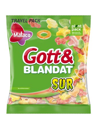 Malaco Surt & Blandat 0.45kg