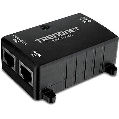 TRENDnet TPE-113GI - Strøminjektor - AC 100-240 V - 15.4 watt - utgangskontakter: 1