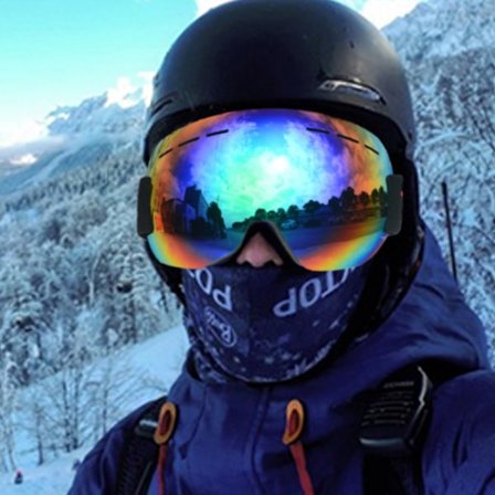 Ski briller for utendørssport UV-beskyttelse stor sfærisk