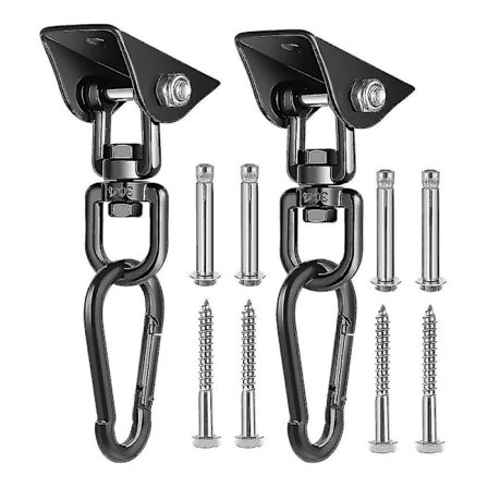 Porch Swing Hanging Kit, 360rotating 1200 Lb Capacity Hanger(2 Pa