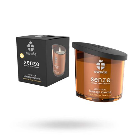 Swede: Senze Seduction Massasjelys - Clove Orange Lavender - Erotik Vuxen: Massasjeoljer