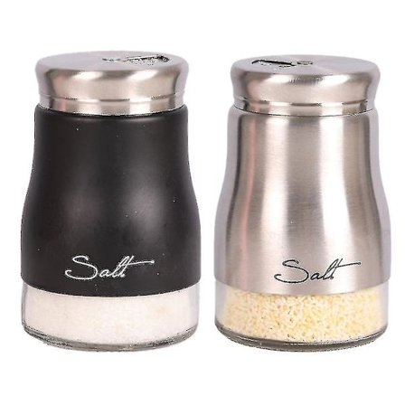 Salt- och pepparströare set, köksinredning, salt- och pepparströare set i glas, söt saltströare