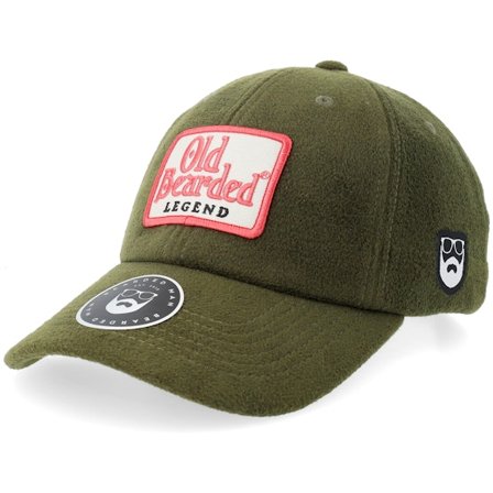Bearded Man - Green - unconstructed - Cap - Bearded Legend Wool Olive Dad Cap - Hatstore