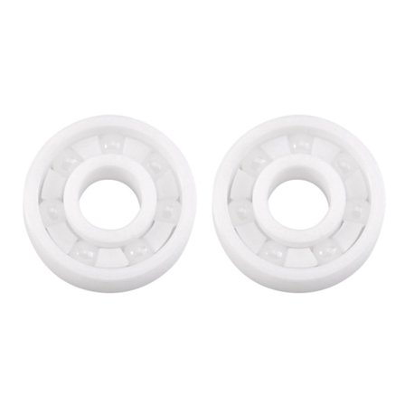 2x 608 Full Keramiske Lager Zro2 Kulelager 8mmx22mmx7mm Zirkoniumoksid Lager
