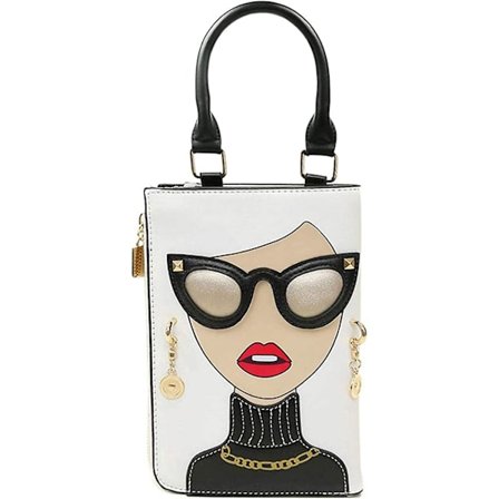 Nyhed Personlig Kvinders 3D Dame Designer Læder Top Håndtag Satchel Håndtasker Tote Pung