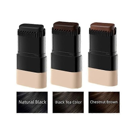 Øyeblikkelig hårfargestift med innebygd kam, vanntett og svettebestandig hårfargestift