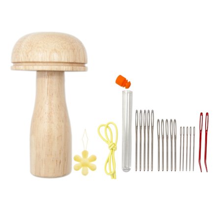 Træ Stoppeudstyr Sæt Svampe Syværktøj Sæt til Stopning af Sokker Tøj