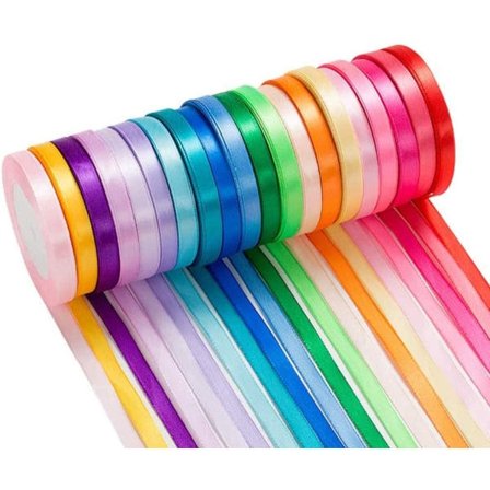 Satinbånd gavebånd rosetbånd 22m x 10mm sidebånd