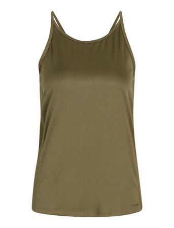 Women Sports Strap Top T-shirts & Tops Sleeveless Kakigrønn ZEBDIA