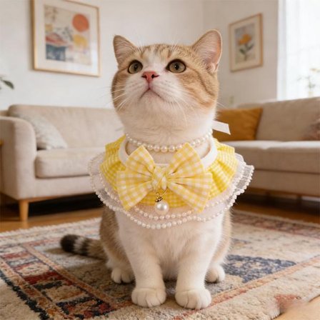 Amazon kattscarf, dregeltork, spetsdukdocka, husdjurshundscarf, kattdekoration, hundhaklapp