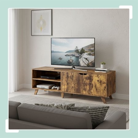 TV-skåp, 6 fack, passar TV-apparater upp till 60 tum