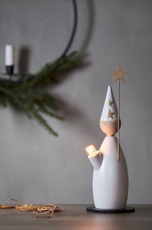 Jotex - Lysestake Lucia Classic høyde 33 cm White - Kjøp Adventsstaker hos Jotex