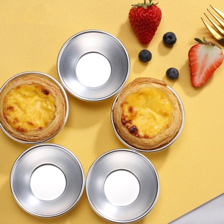 10 stk Egg Tart Former Former Tin Paner Aluminium Pai Cupcake Kakan Co