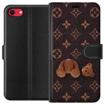 Yhteensopiva Lompakkokotelo Apple Apple iPhone 7 Graafinen monogrammikuvio, jossa taiteellisesti muotoiltu nalle