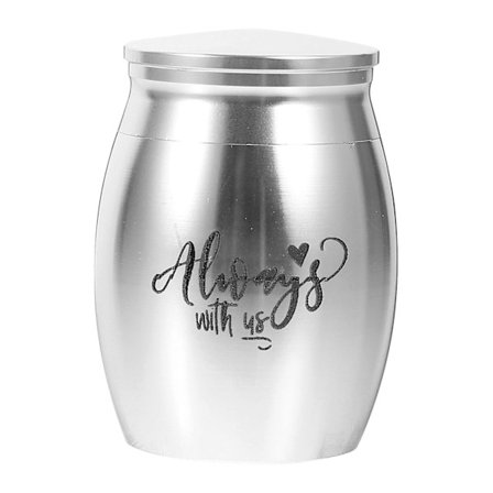 Liten Minnesurna för Husdjur Hundaska Urna Rostfritt Stål Husdjursurna Katt Hundaska Behållare