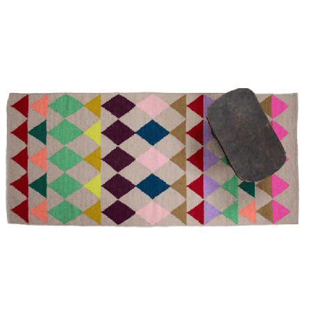 A World of Craft HANNA Matta Mattor Flerfärgad 70x165 cm