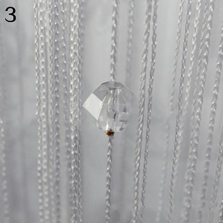 1x2m Naruverhohelmiverho Reunusjakaja Verho Huoneen Ovi Ikkunan Koriste (FMY)