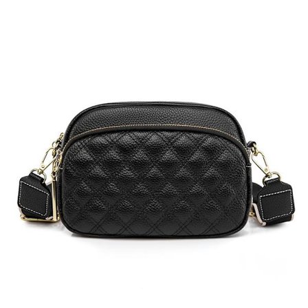 Kamera crossbody väskor för kvinnor läder bred rem kamera handväska quiltad crossbody väska kvinnor kameraväska kvinnor crossbody väskor