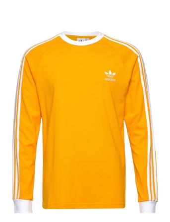 Adicolor Classics 3-Stripes Long-Sleeve Top T-shirts Long-sleeved Keltainen Adidas Originals