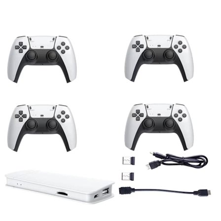 40 000+ 4K HDMI TV-spelpinne Retrospelkonsol med 2 trådlösa handhållna