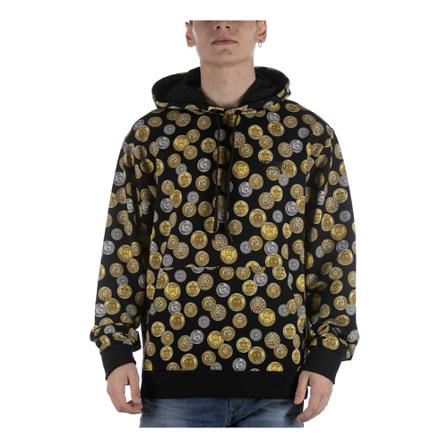 Moschino, Hoodies Czarny, Mężczyzna, Rozmiar: S