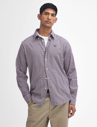 Barbour Barbour Finkle Tailored Gingham Shirt - Red - XXXL