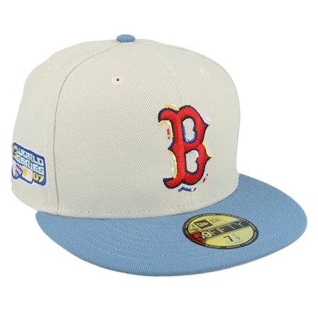 New Era - Beis fitted Gorra - Boston Red Sox Color Brush Stone/Blue Fitted @ Hatstore