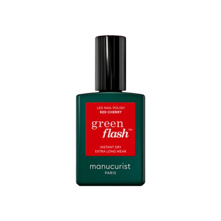 Manucurist GREEN FLASH - Smalto Semipermanente Red Cherry 15ml - Smalto Gel e semipermanente