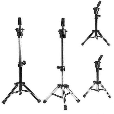 60cm Säädettävä Peruukinpään Teline Mallinukke Kolmijalka Kampaamoharjoitteluteline