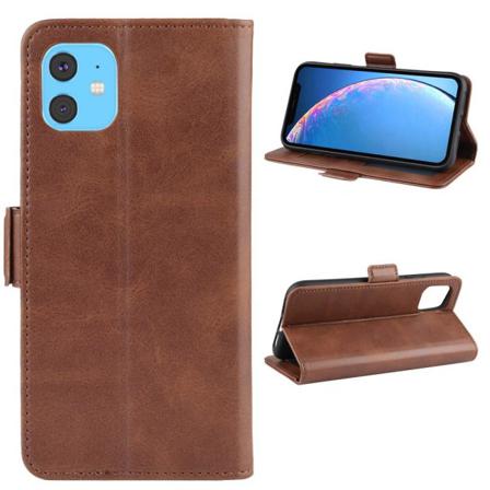 Iphone 11 - Plånboksfodral Pu-läder - Brun Brown Brun