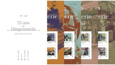 Frankrig - Trykkeriet 55 år - Postfrisk folder