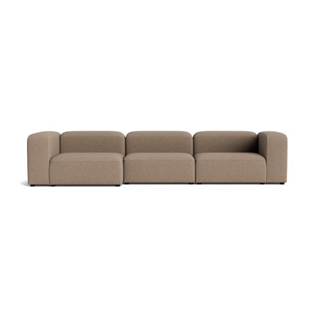 Milo XL chaiselong sofa, venstrevendt | 360cm - Loop Mørk Beige - 360x130x72 - Sofa, chaiselong